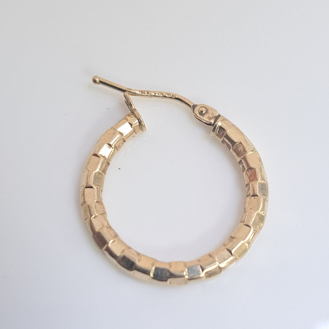 ARRACADAS PAR ORO 14 K 1,20 GRMS (SEMINUEVO)