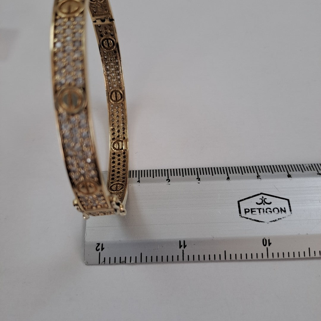 PULSERA RIGIDA ORO 10 K 21.9 GRMS (SEMINUEVO)