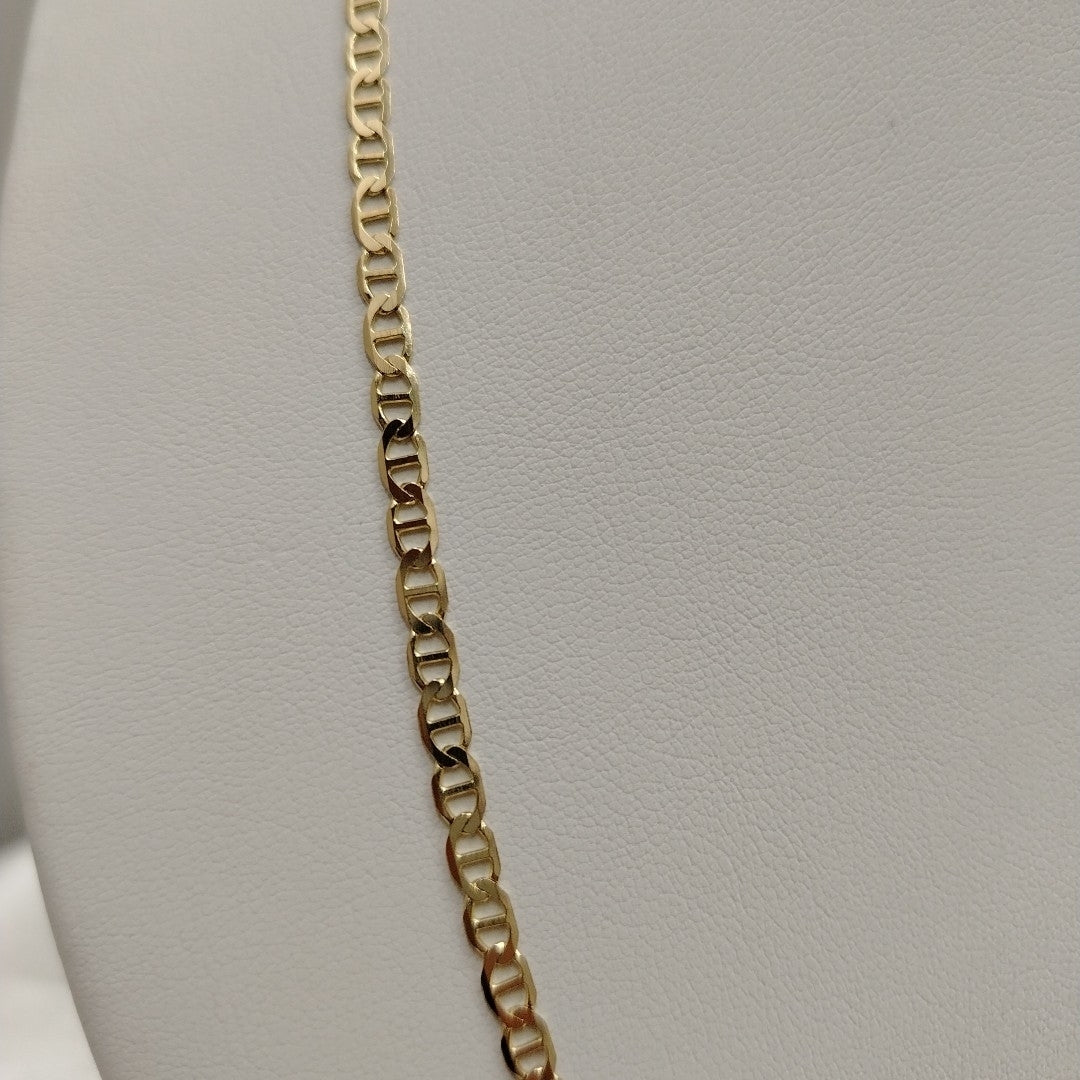 CADENAS TEJIDO MARINERA ORO 14K 55 CM 7.9 GR (NUEVO)