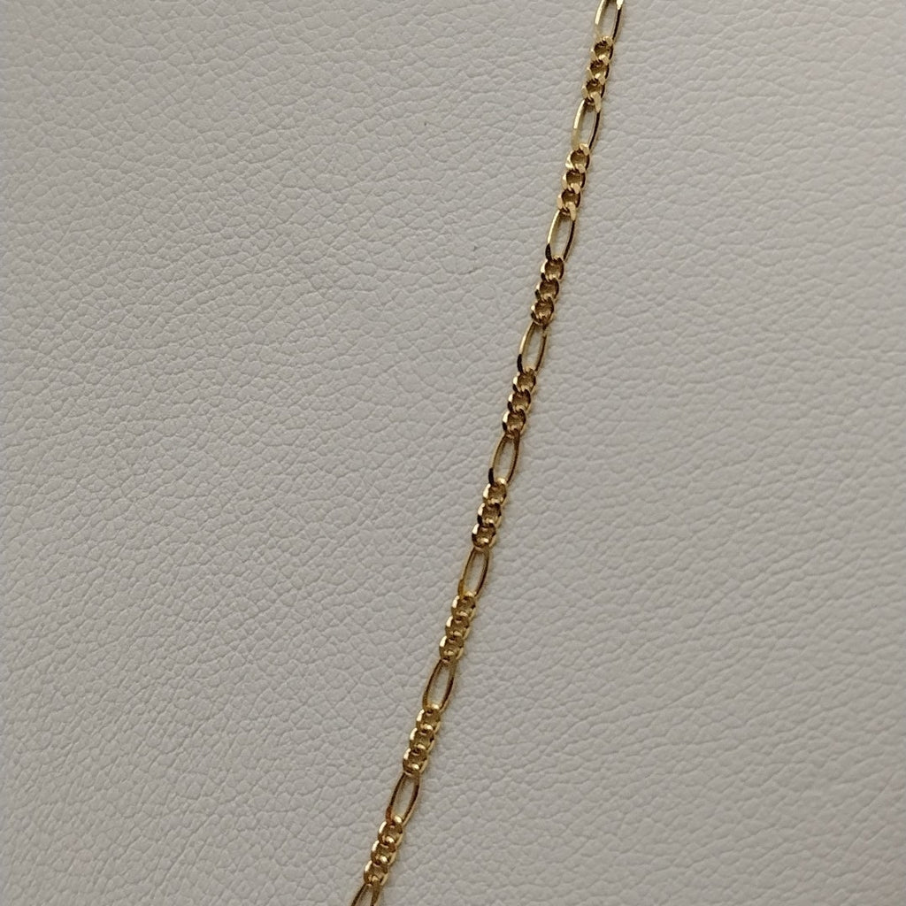CADENAS TEJIDO 3X1 ORO 14K 55 CM 2.7 GR (NUEVO)