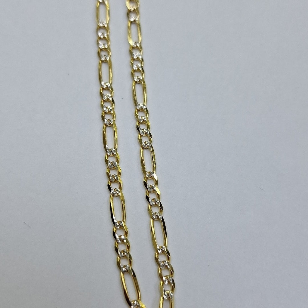 PULSERAS 3X1 DIAMANTADA ORO 14K 18 CM 3 GR (NUEVO)