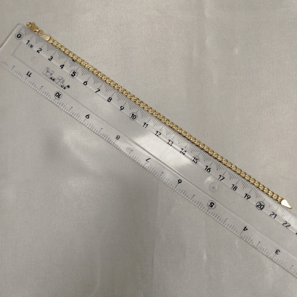 PULSERAS BARBADA ORO 14K 21 CM 5.3 GR (NUEVO)