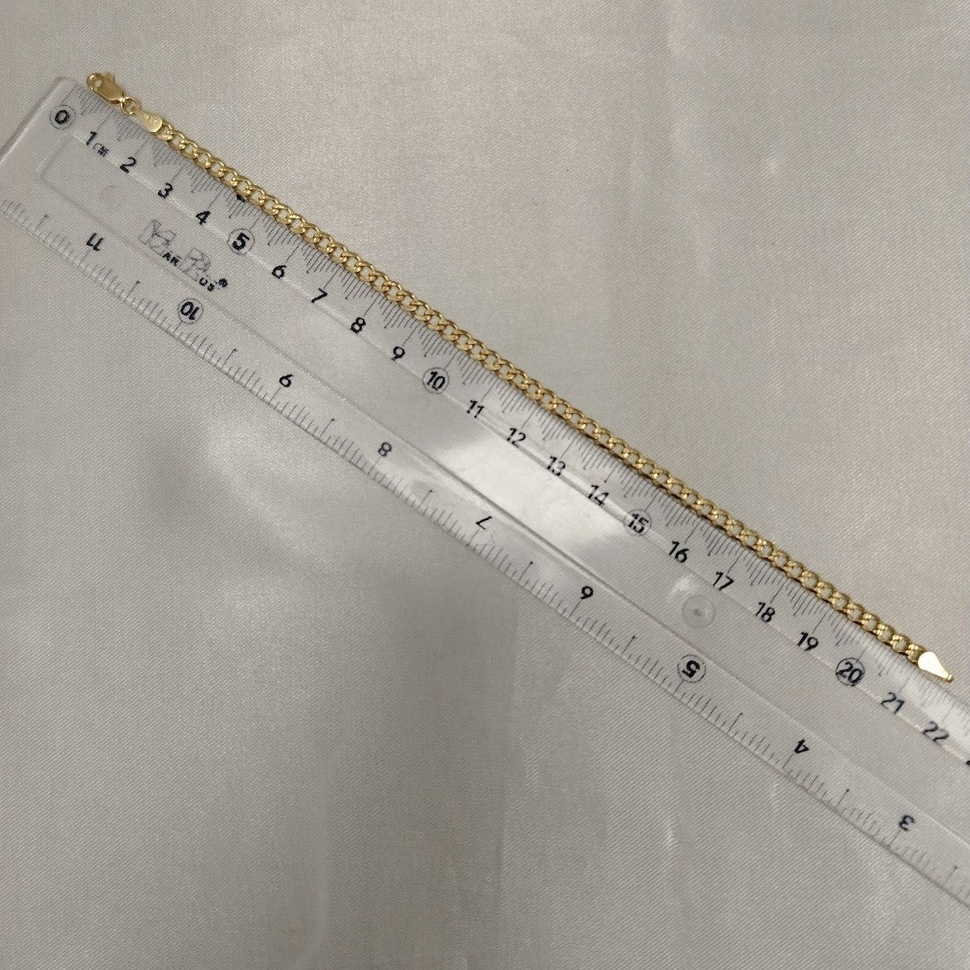 PULSERAS BARBADA ORO 14K 21 CM 5.3 GR (NUEVO)