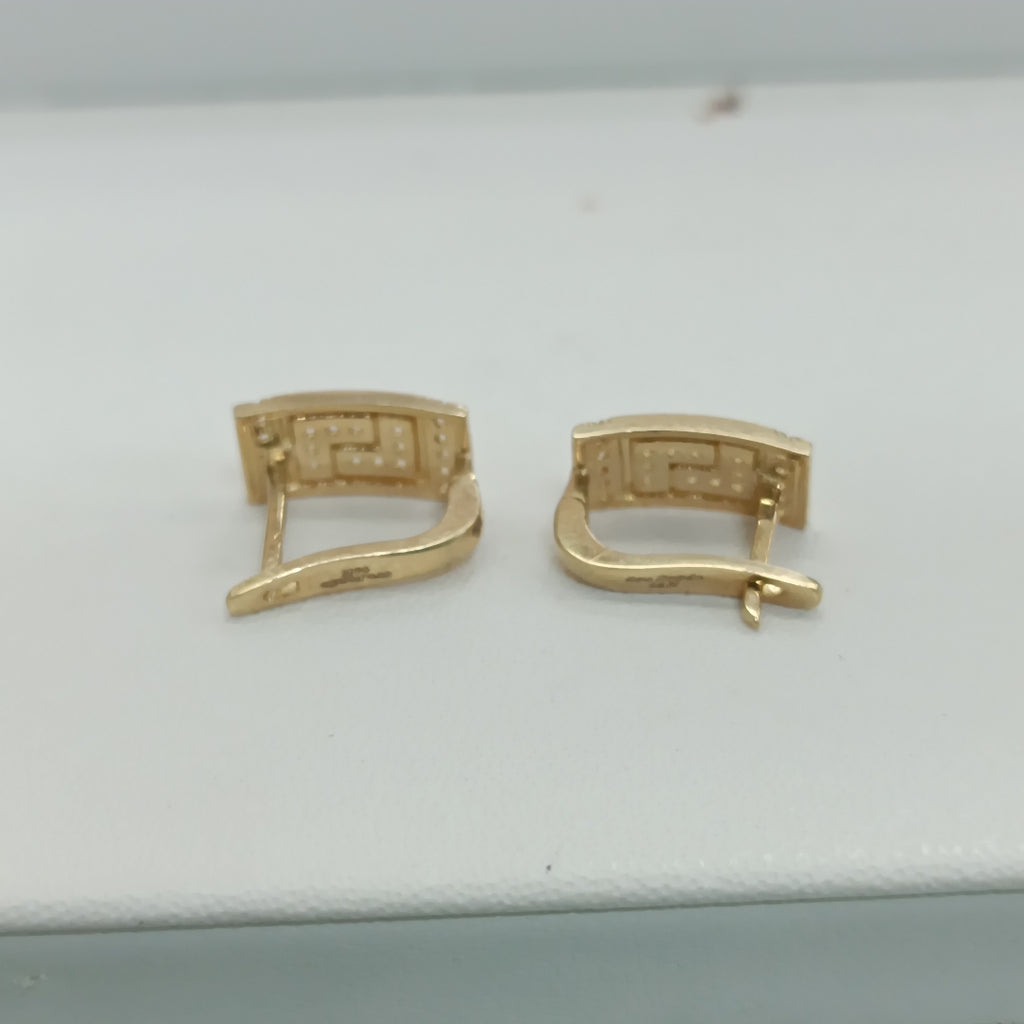 BROQUELES ORO 14K 2.4 (NUEVO)