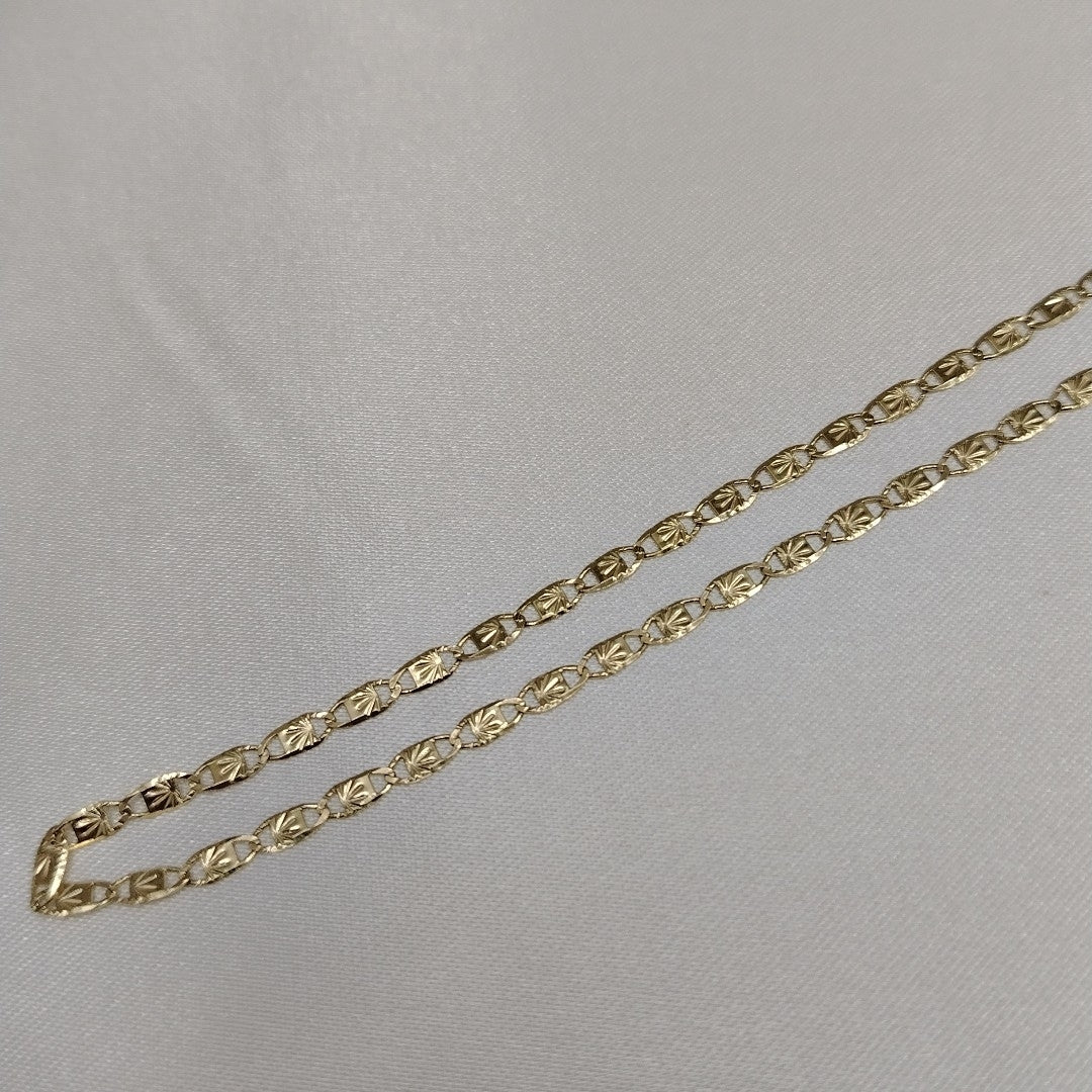 CADENAS TEJIDO GUCHI ORO 14K 55 CM 7 GR (NUEVO)