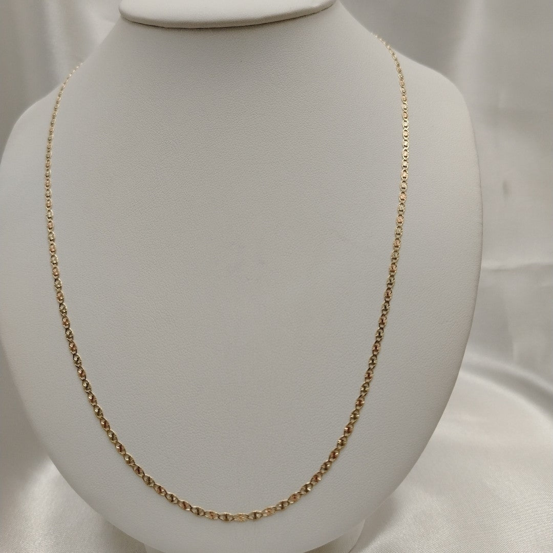CADENAS TEJIDO GUCHI ORO 10K 60 CM 3.2 GR (NUEVO)