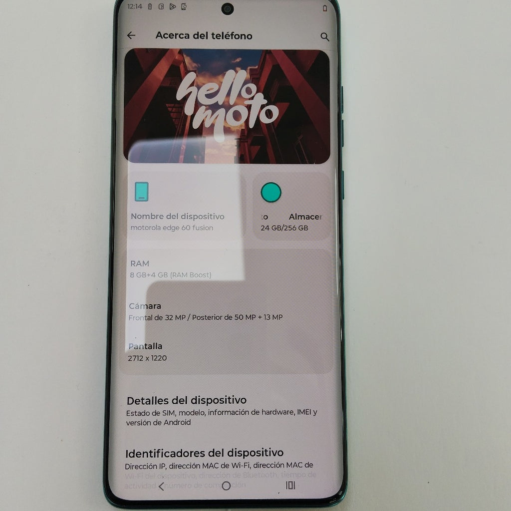 CELULAR MOTOROLA EDGE 60 FUSION XT2503-1 (2025) 256 GB 8 GB RAM (SEMINUEVO)