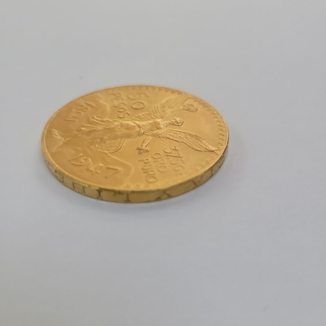 K1 41.6 GRMS 21 K IDENTIFICACIÓN MONEDA NOMINATIVA MONEDAS PESOS 50 PESOS (SEMINUEVO)