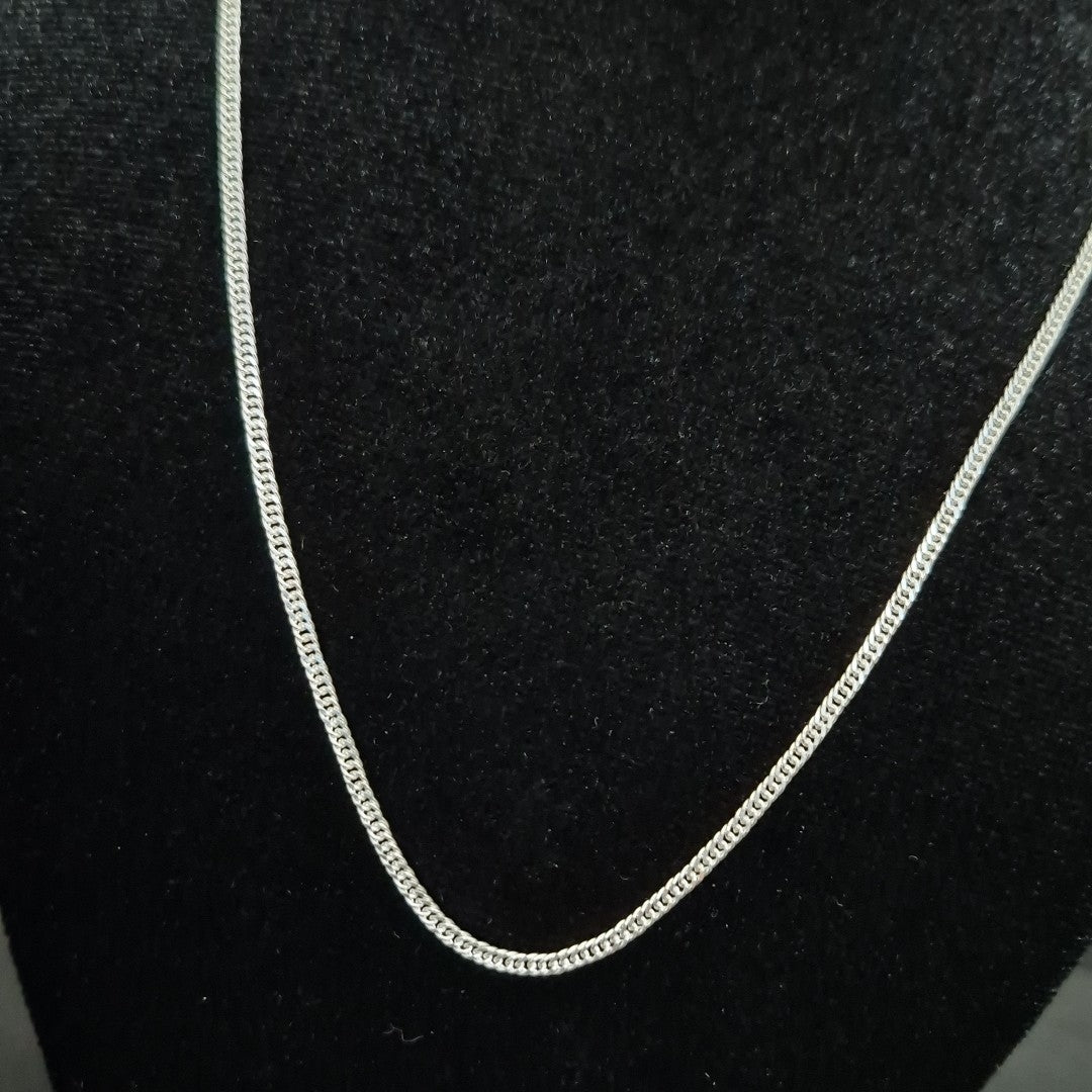 CADENA BARBADA PLATA .925 60 CM 4.92 GR (NUEVO)