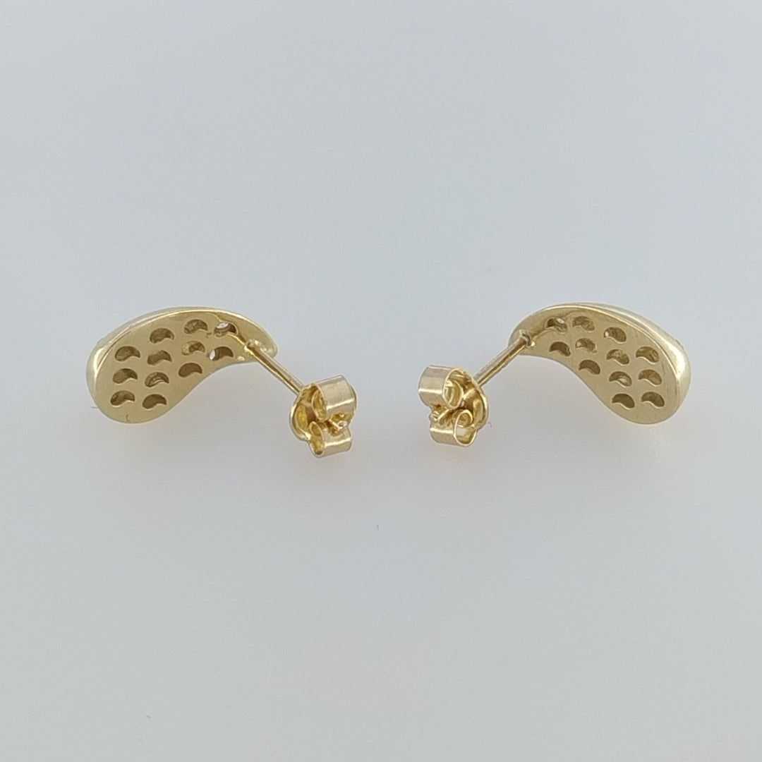 BROQUELES ORO 14K 2 (NUEVO)