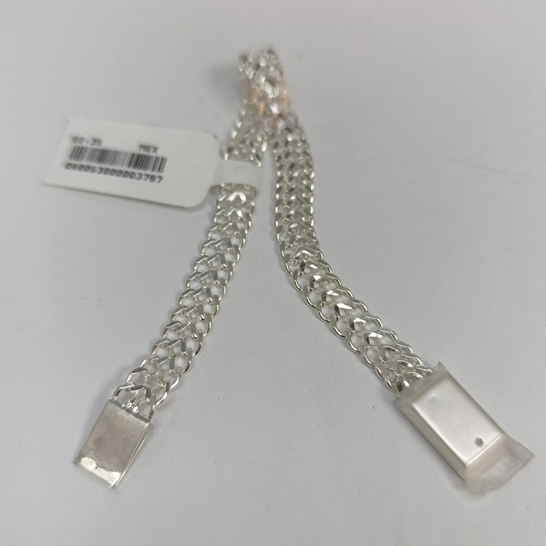 PULSERA TEJIDO CHINO PLATA .925 18 CM 7.5 GR (NUEVO)