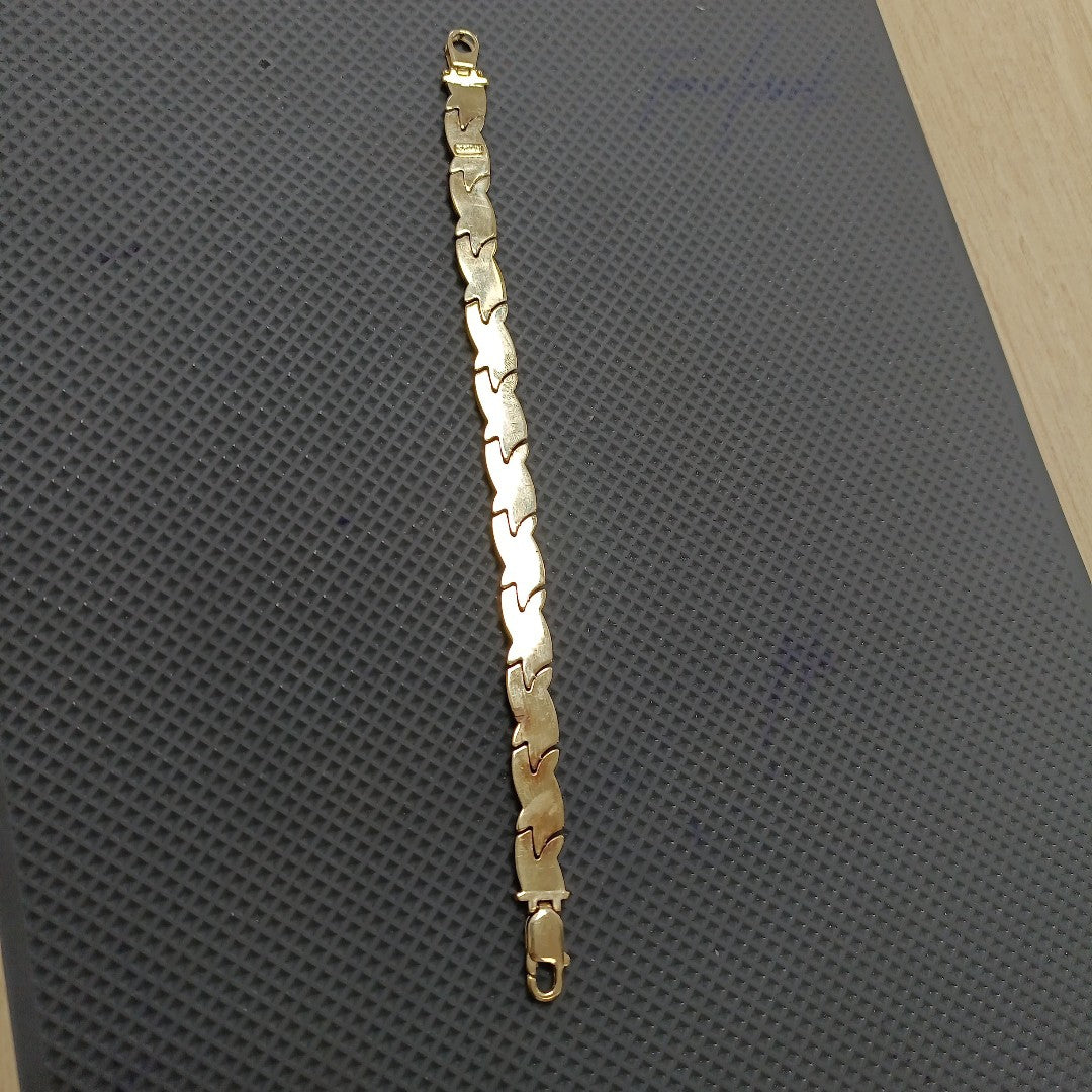 PULSERA ORO COMBINADO 10 K 12,00 GRMS (SEMINUEVO)