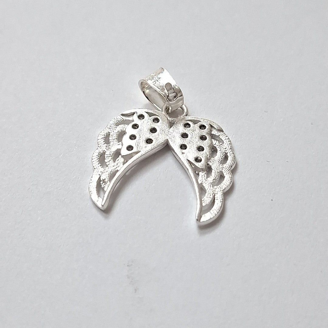 DIJE ALAS C/CIRCONIAS PLATA .925 2.3 GR (NUEVO)
