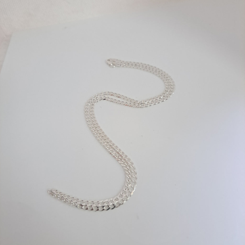 CADENA BARBADA PLATA .925 50 CM 7.22 GR (NUEVO)