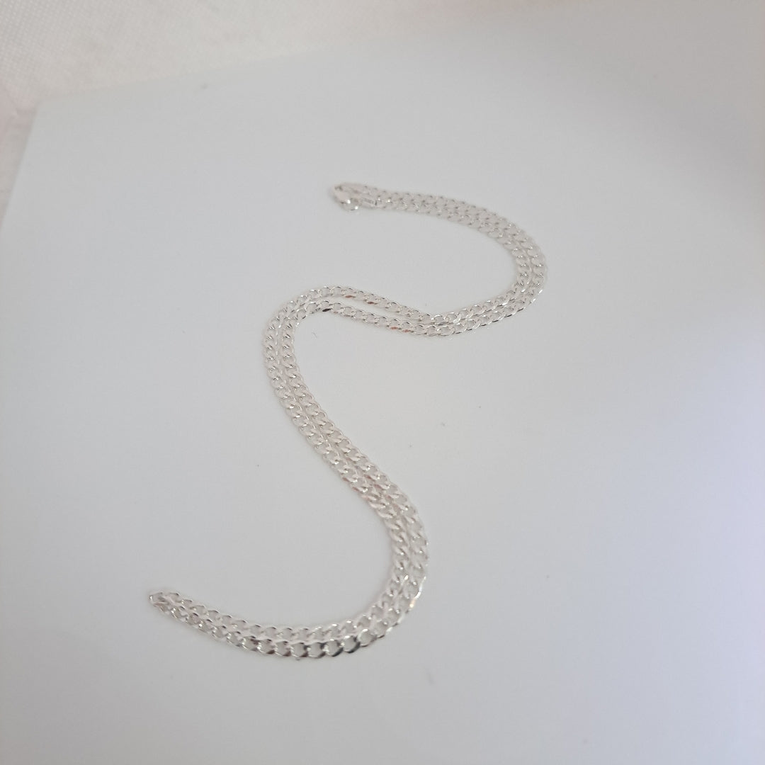 CADENA BARBADA PLATA .925 50 CM 7.22 GR (NUEVO)