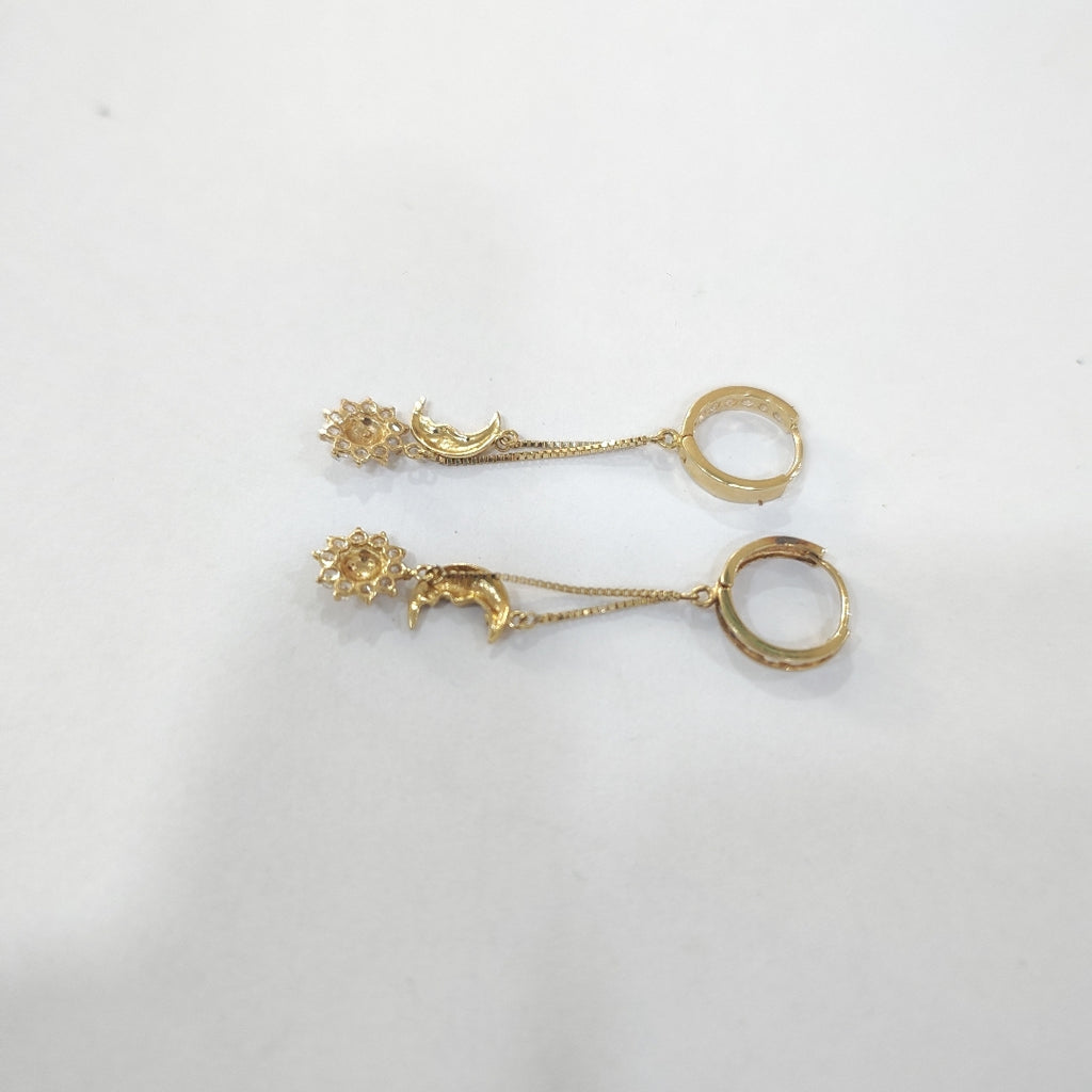 ARETES PAR ORO 14 K 3,00 GRMS (SEMINUEVO)