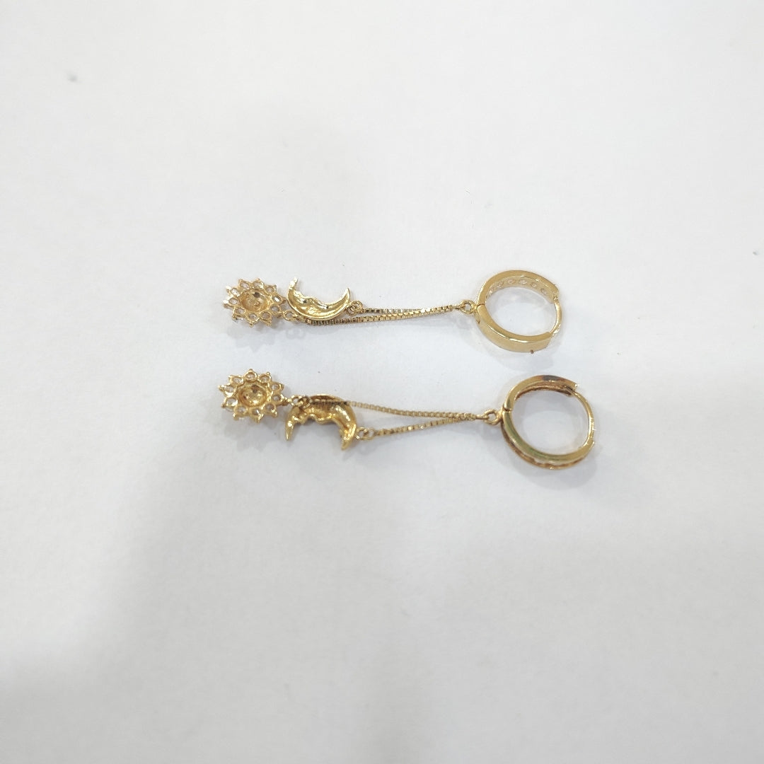 ARETES PAR ORO 14 K 3,00 GRMS (SEMINUEVO)