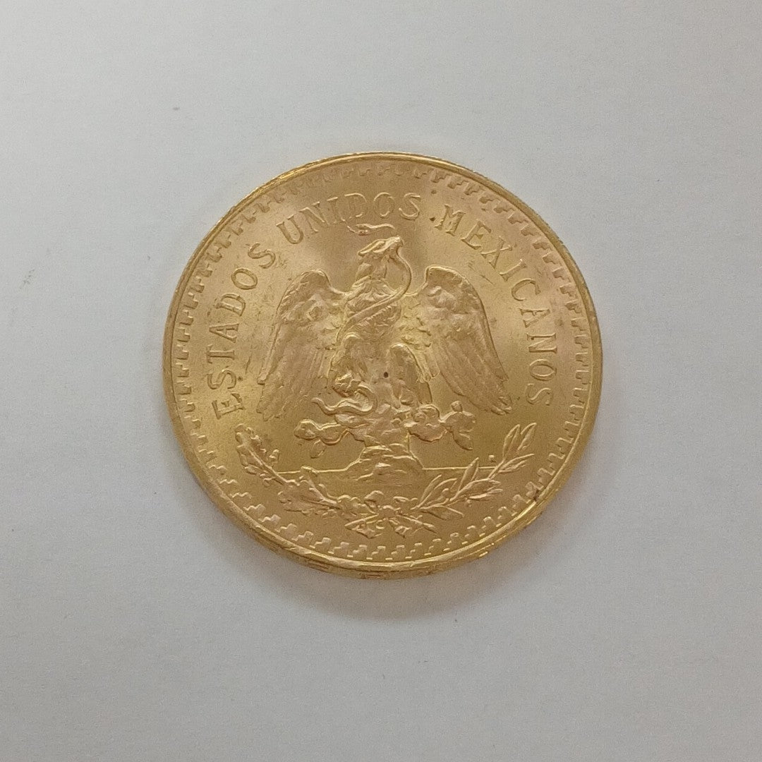 K1 41,60 GRMS 21 K IDENTIFICACIÓN MONEDA NOMINATIVA MONEDAS PESOS 50 PESOS (SEMINUEVO)