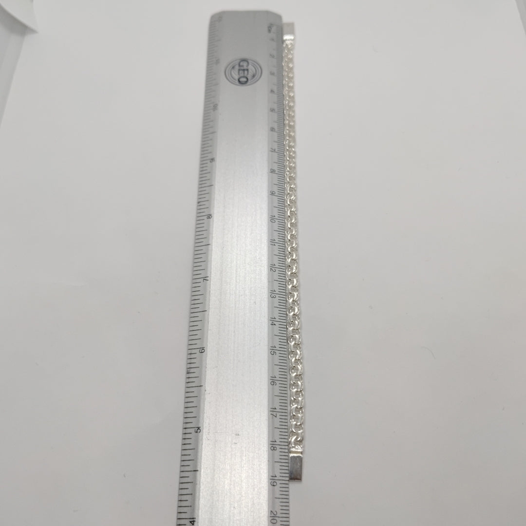 PULSERA TEJIDO CHINO PLATA .925 18 CM 7.6 GR (NUEVO)