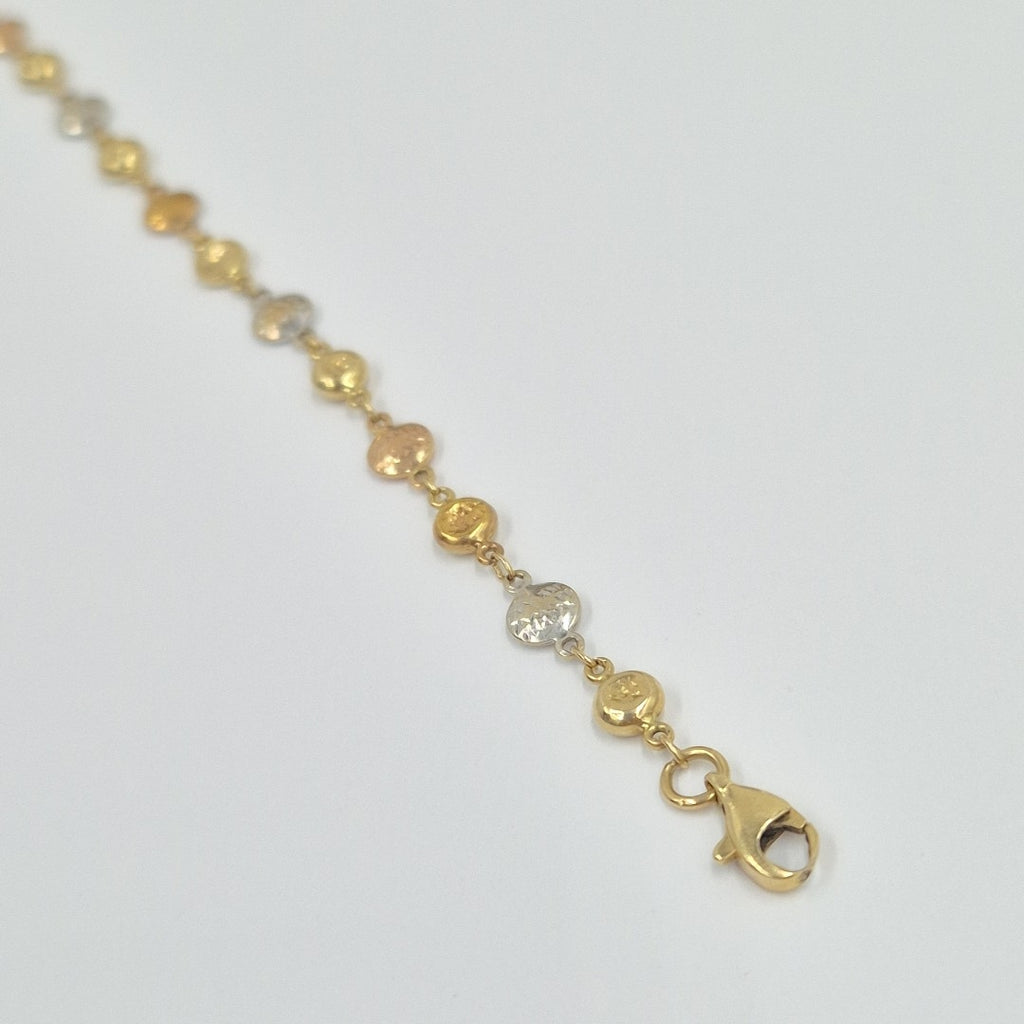 PULSERA ORO COMBINADO 14 K 3,00 GRMS (SEMINUEVO)