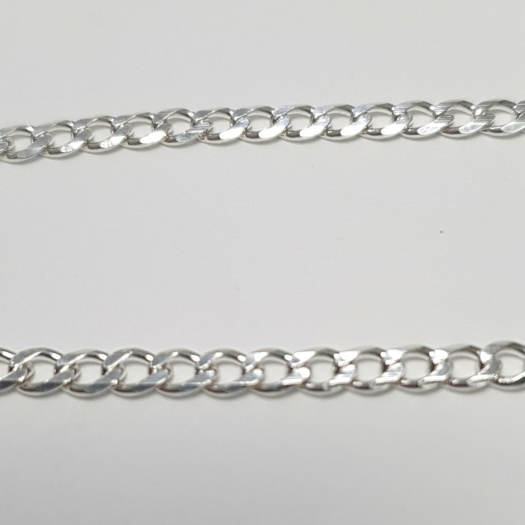 CADENA BARBADA PLATA .925 50 CM 7.62 GR (NUEVO)