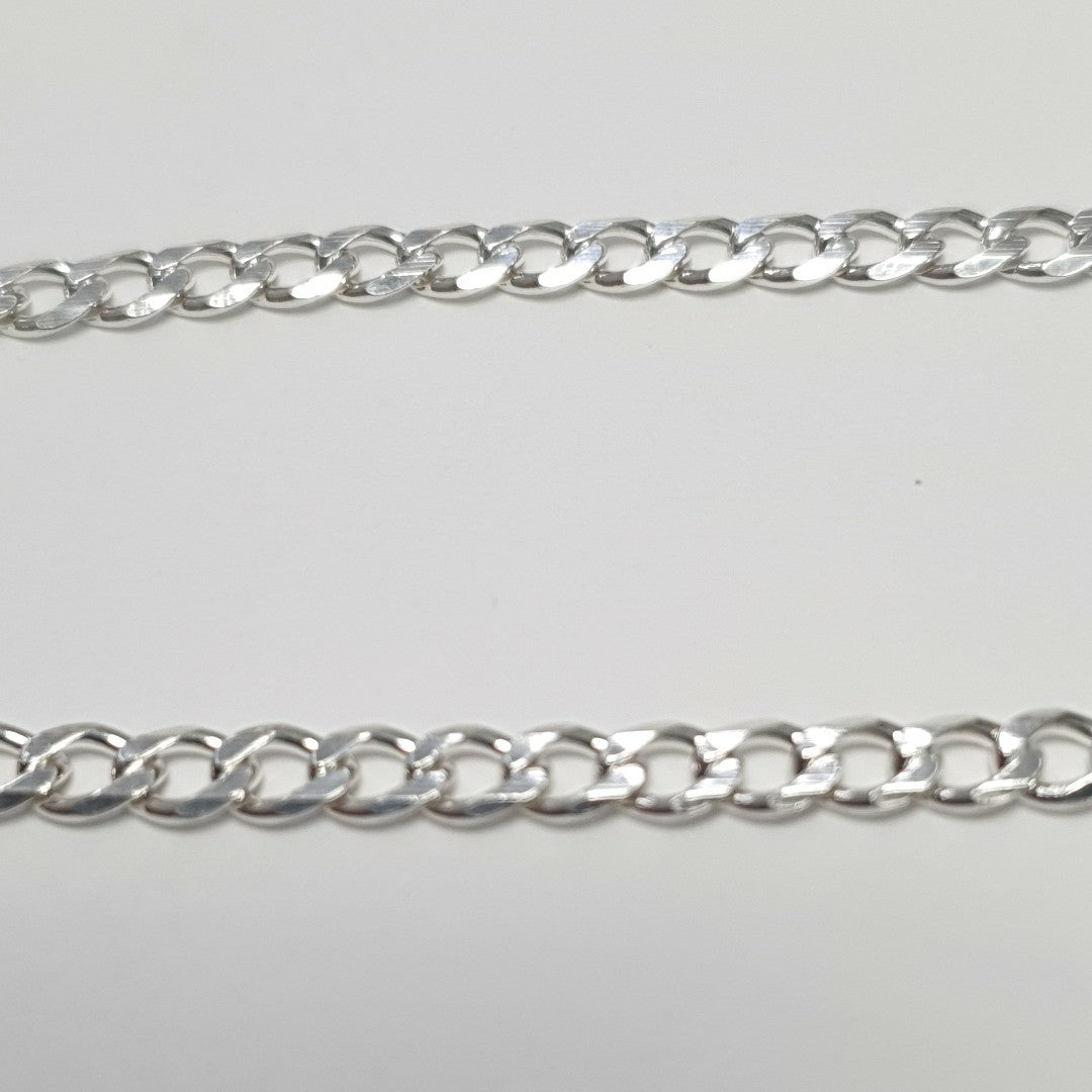 CADENA BARBADA PLATA .925 50 CM 7.62 GR (NUEVO)