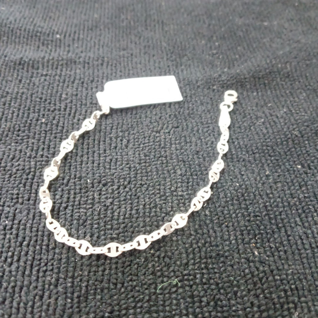 PULSERA TEJIDO ESPECIAL PLATA .925 18 CM 3.3 GR (NUEVO)
