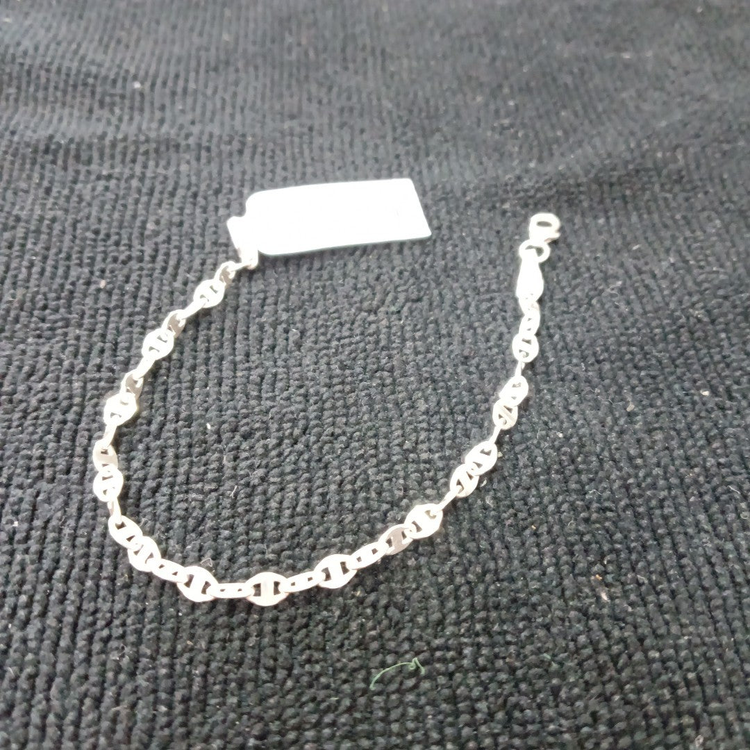 PULSERA TEJIDO ESPECIAL PLATA .925 18 CM 3.3 GR (NUEVO)