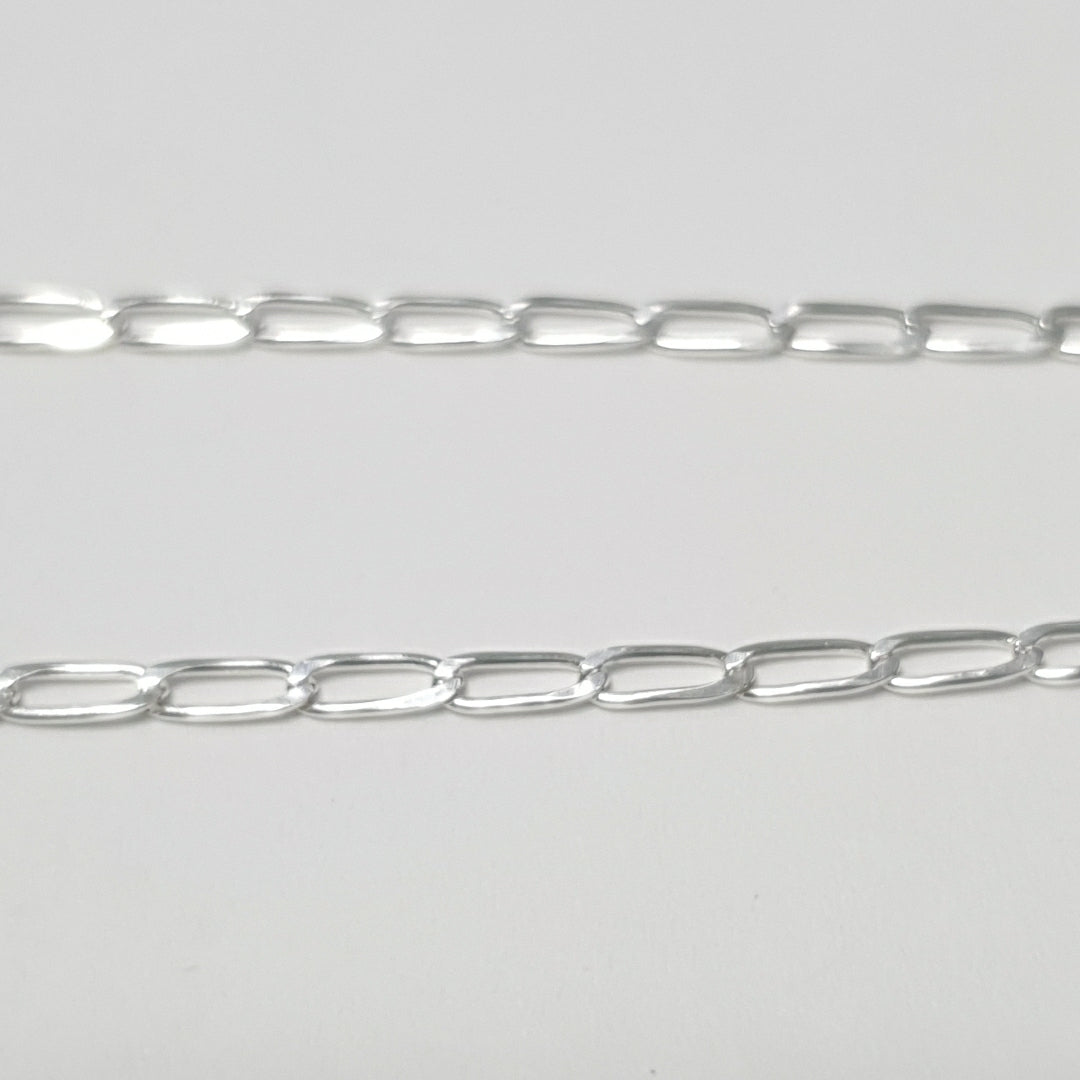 CADENA TEJIDO ESLABONES PLATA .925 60 CM 2.9 GR (NUEVO)