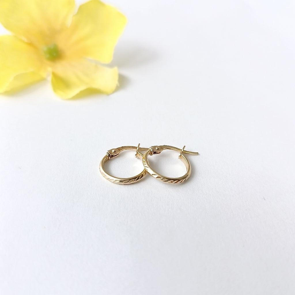 ARRACADAS PAR ORO 14 K 0.7 GRMS (SEMINUEVO)
