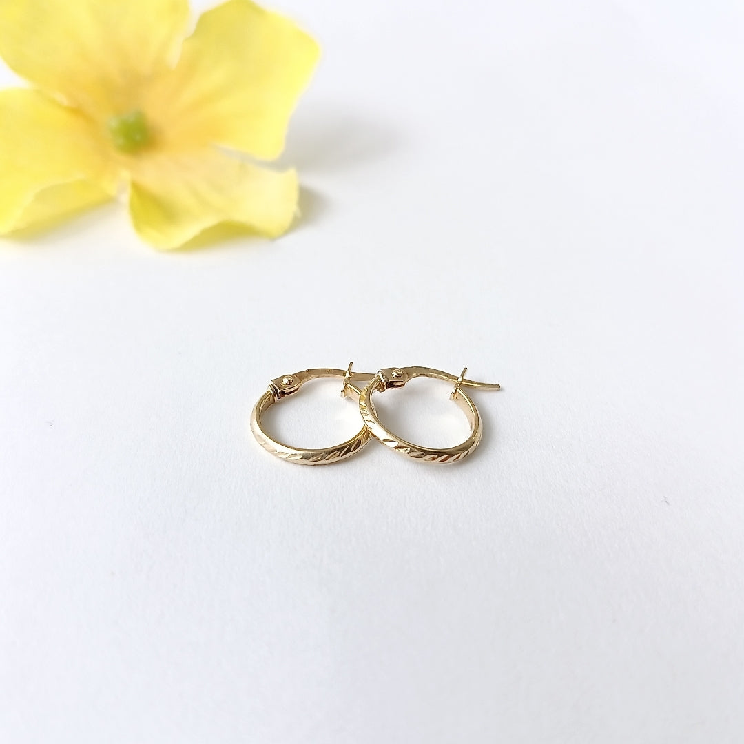 ARRACADAS PAR ORO 14 K 0.7 GRMS (SEMINUEVO)