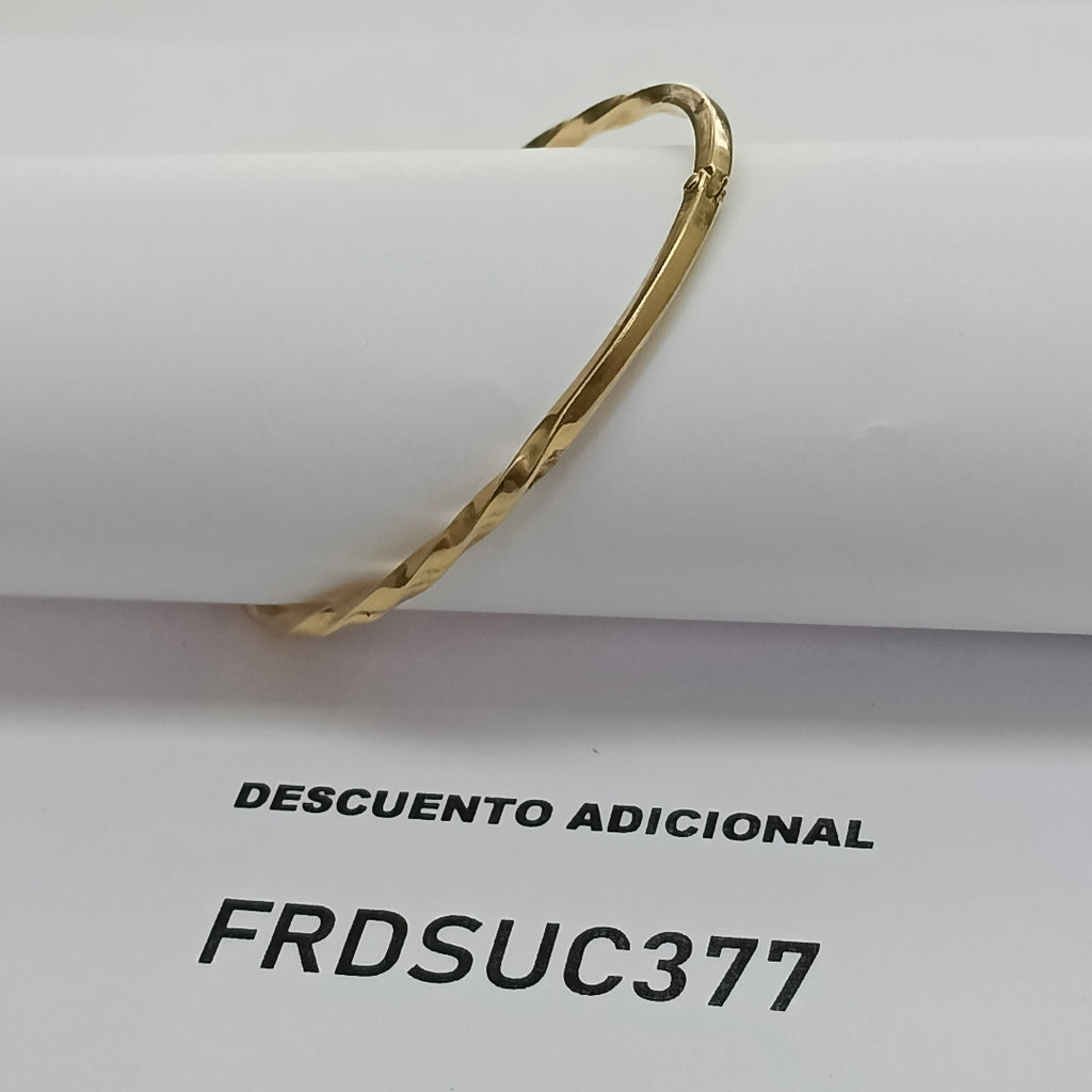 PULSERA RIGIDA ORO 14 K 5 GRMS (SEMINUEVO)