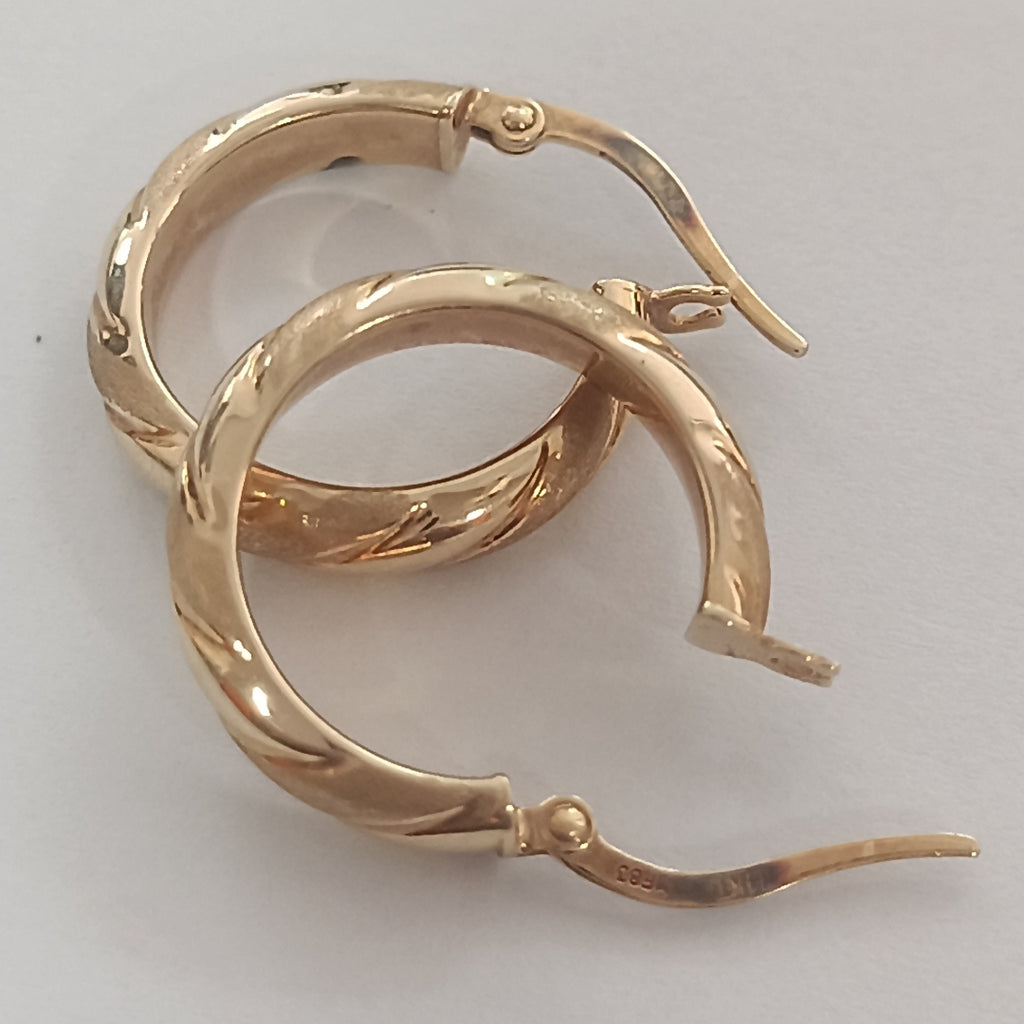 ARRACADAS PAR ORO 14 K 2.1 GRMS (SEMINUEVO)