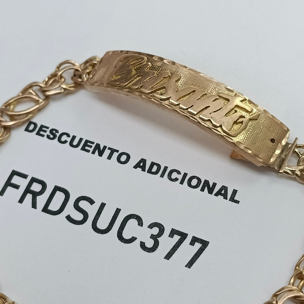 ESCLAVA ORO 10 K 14.9 GRMS (SEMINUEVO)