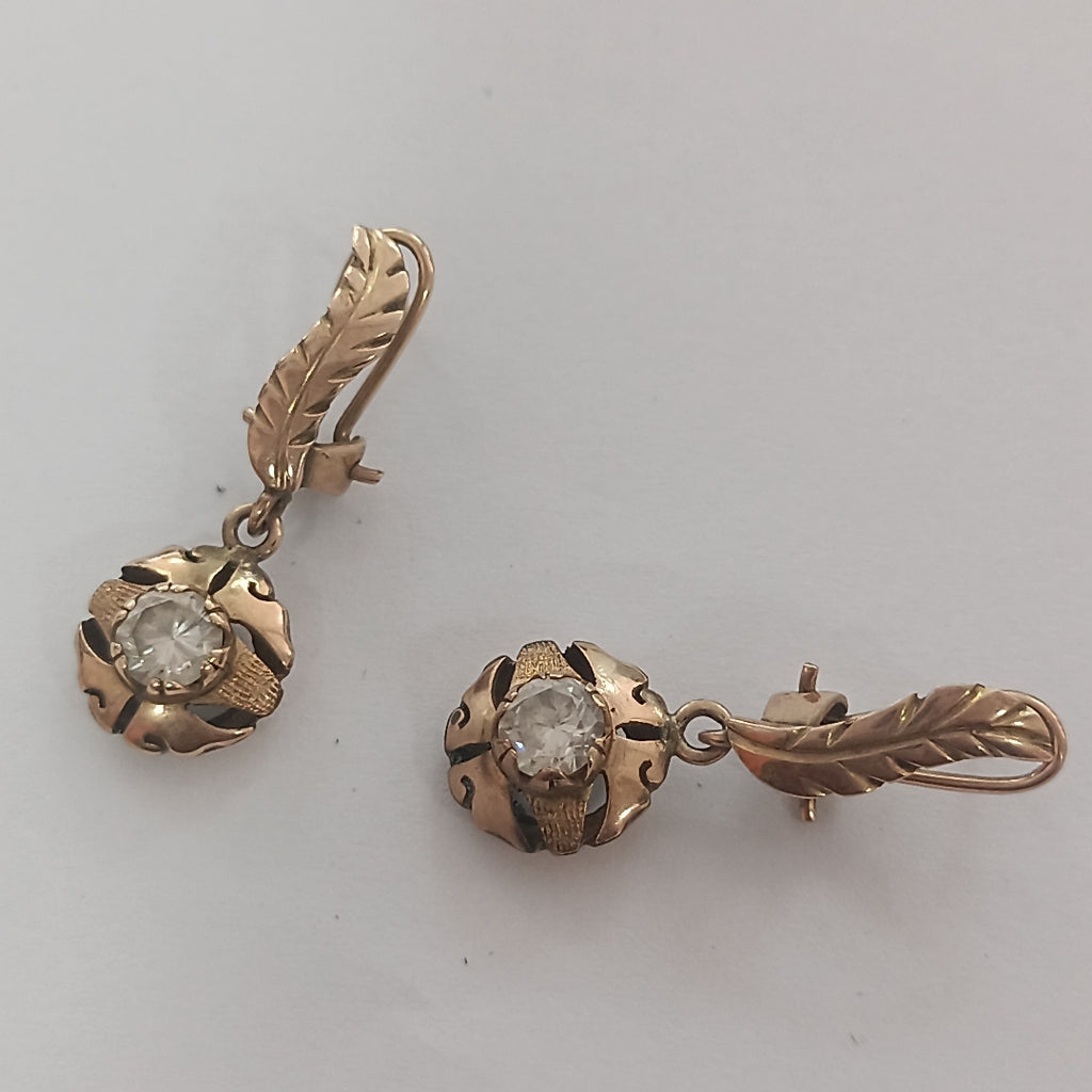 ARETES PAR ORO 10 K 3.6 GRMS (SEMINUEVO)