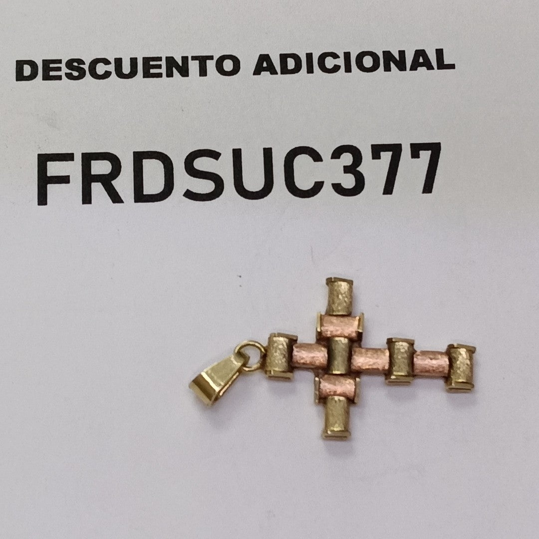 CRUZ, DIJE ORO 14 K 2 GRMS (SEMINUEVO)