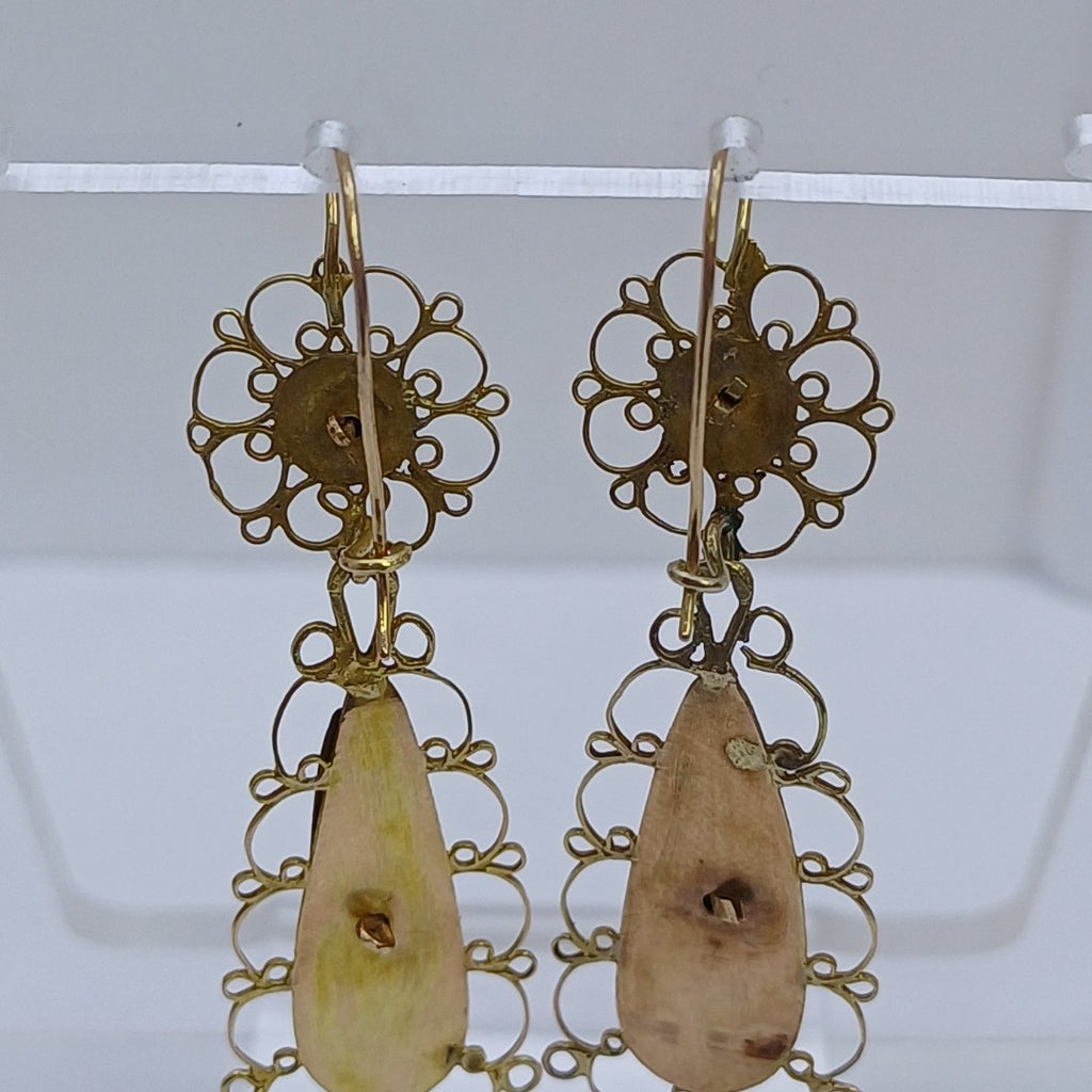 ARETES PAR ORO 8 K 3.1 GRMS (SEMINUEVO)