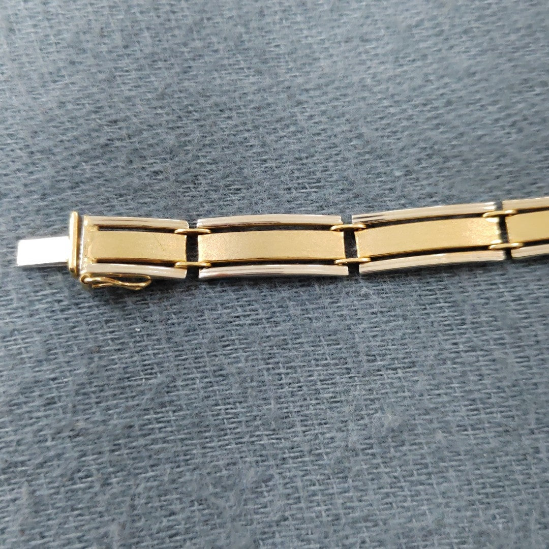 PULSERA ORO COMBINADO 14 K 13,30 GRMS (SEMINUEVO)