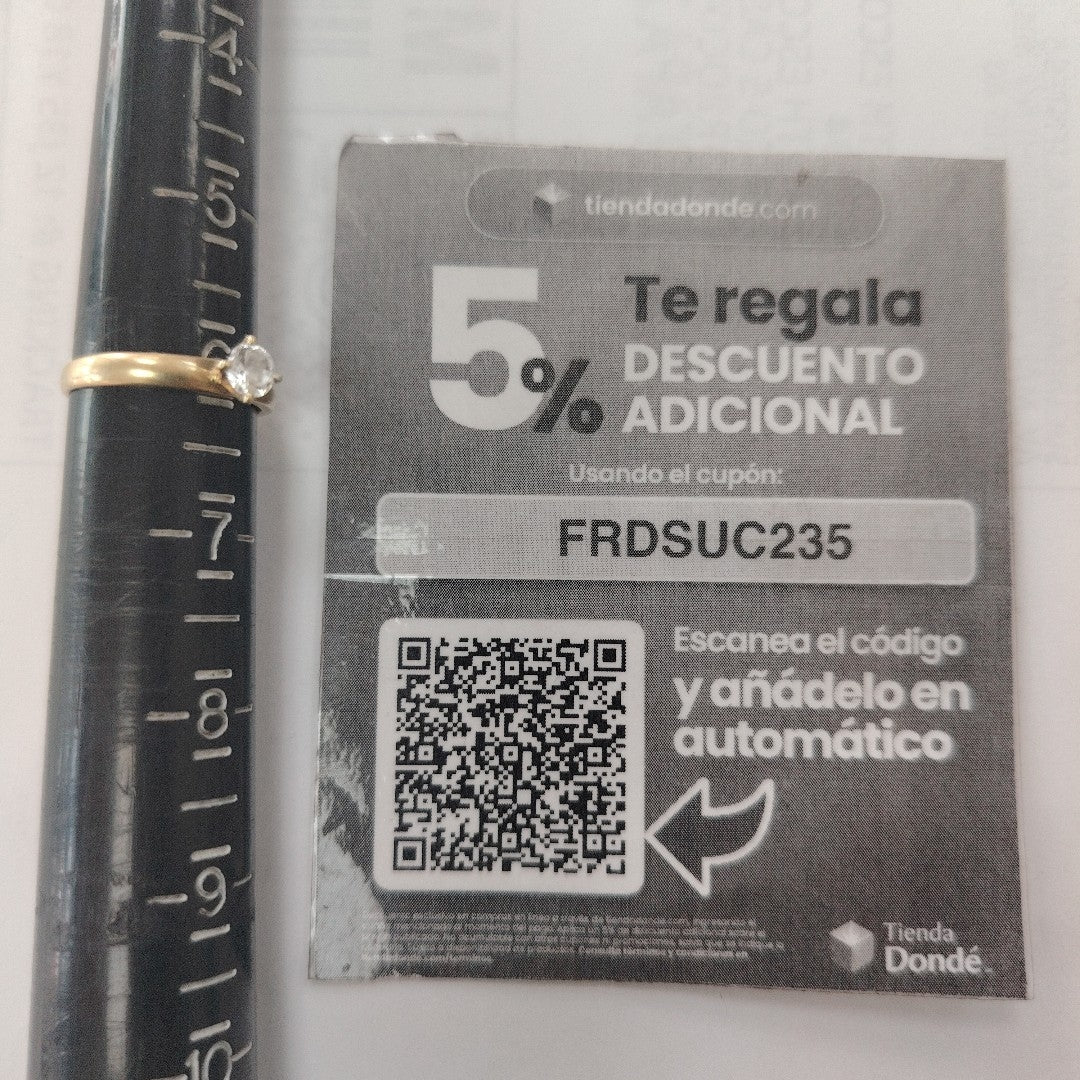 SOLITARIO ORO 10 K 1.4 GRMS (SEMINUEVO)