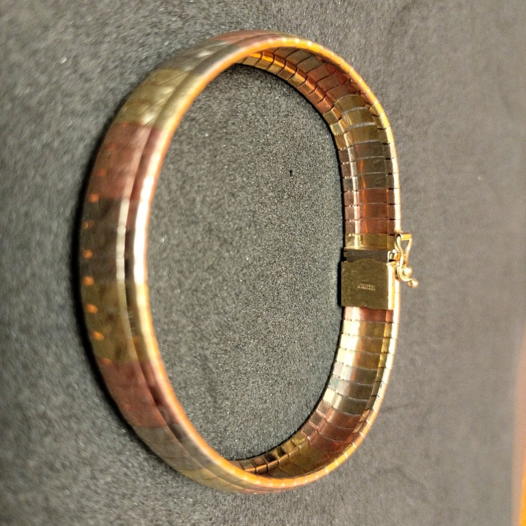 PULSERA ORO COMBINADO 14 K 19,50 GRMS (SEMINUEVO)