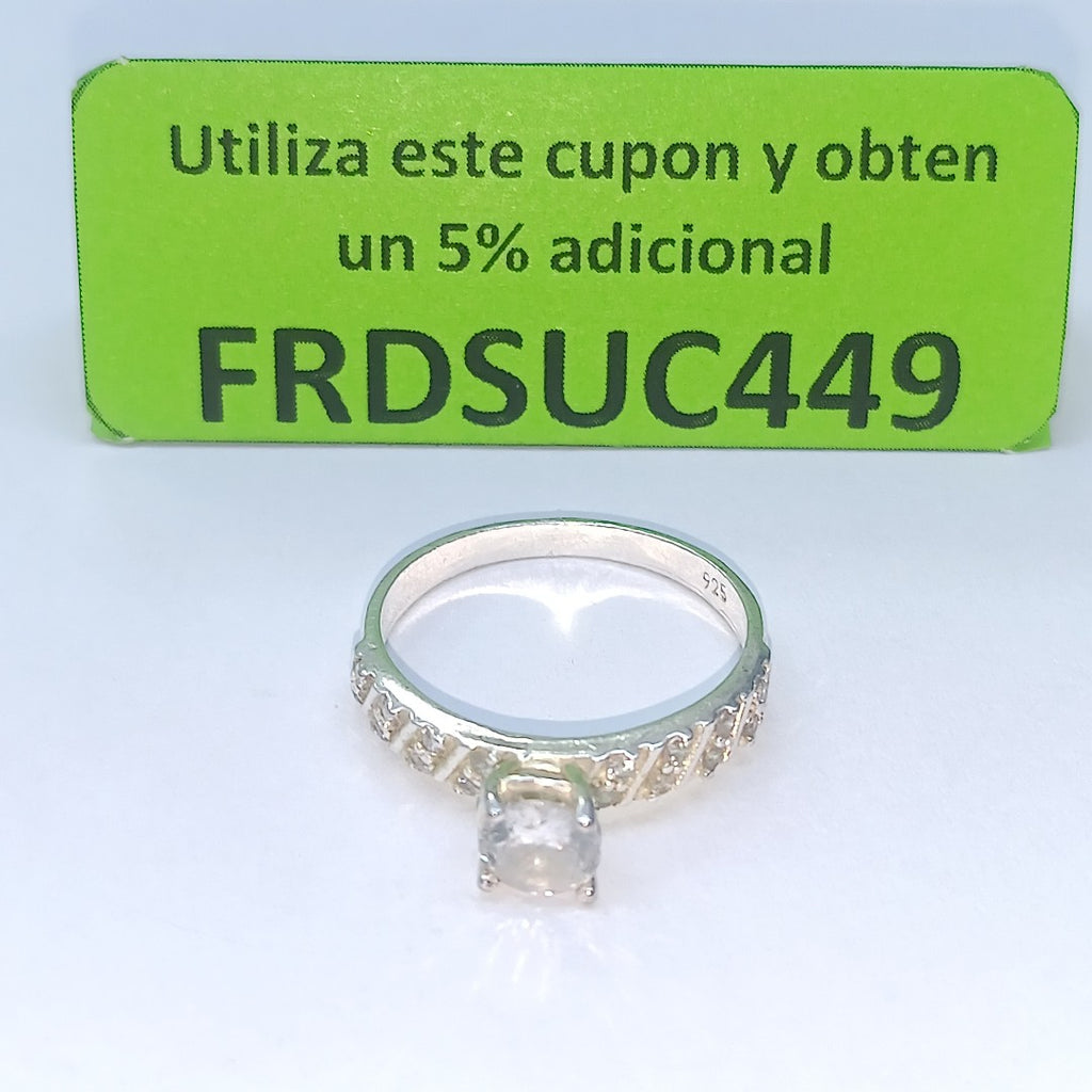 ANILLITO, SOLITARIO PLATA 2.8 GRMS (SEMINUEVO)