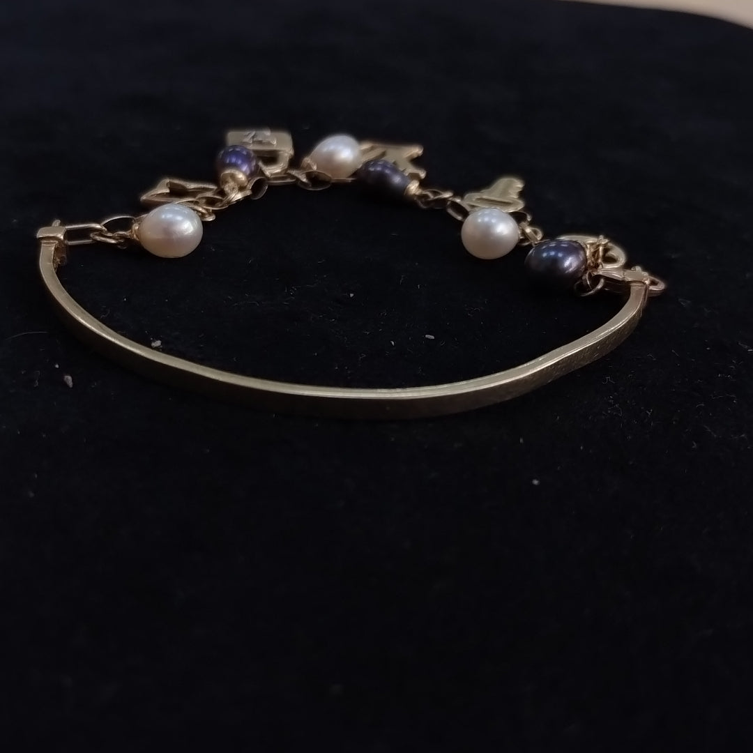 PULSERA RIGIDA ORO 14 K 11,10 GRMS (SEMINUEVO)