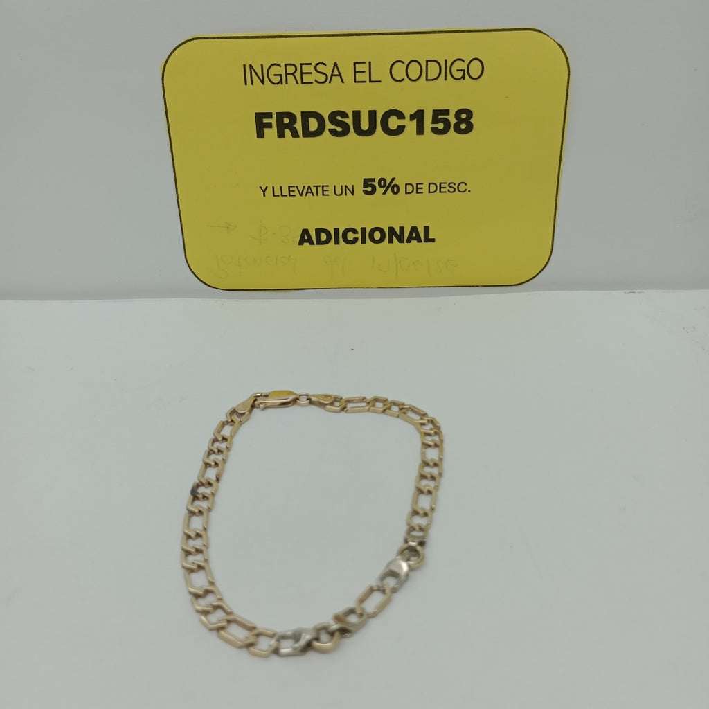 PULSERA ORO,ORO BLANCO 14 K 6,60 GRMS (SEMINUEVO)