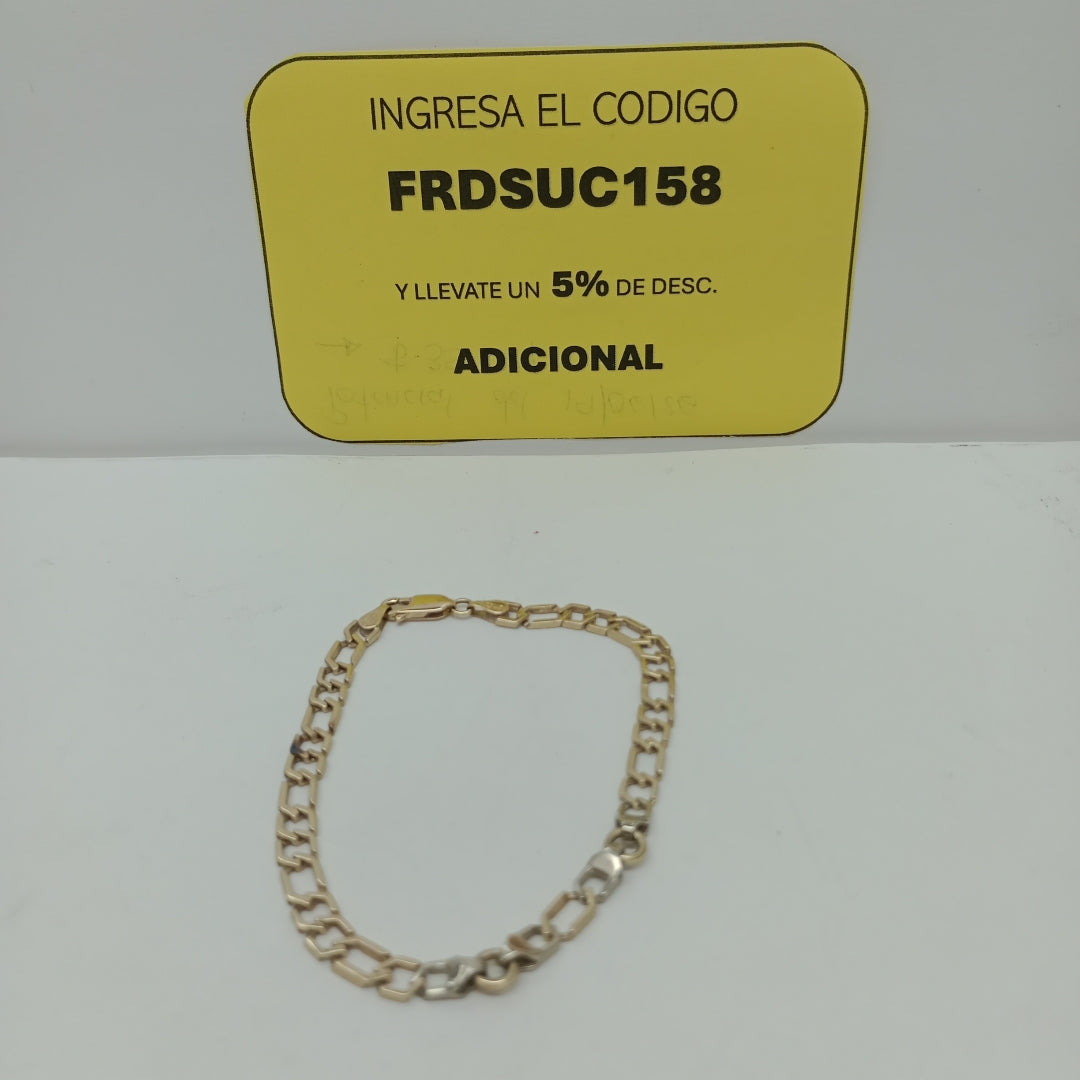 PULSERA ORO,ORO BLANCO 14 K 6,60 GRMS (SEMINUEVO)