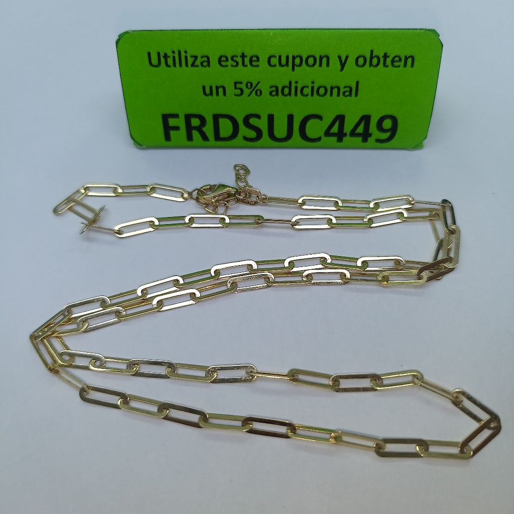 CADENA ORO 14 K 3.9 GRMS (SEMINUEVO)
