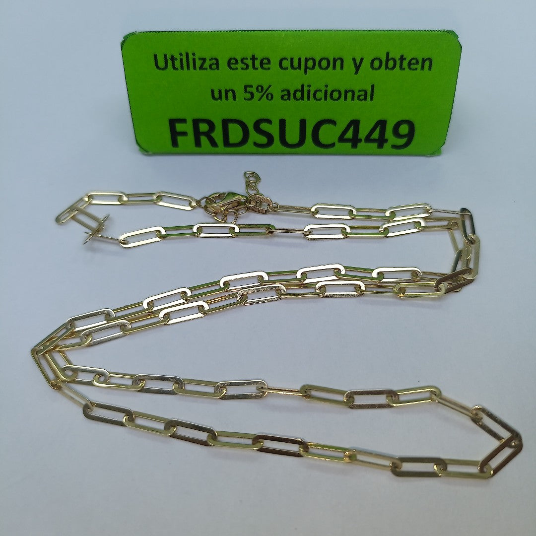 CADENA ORO 14 K 3.9 GRMS (SEMINUEVO)