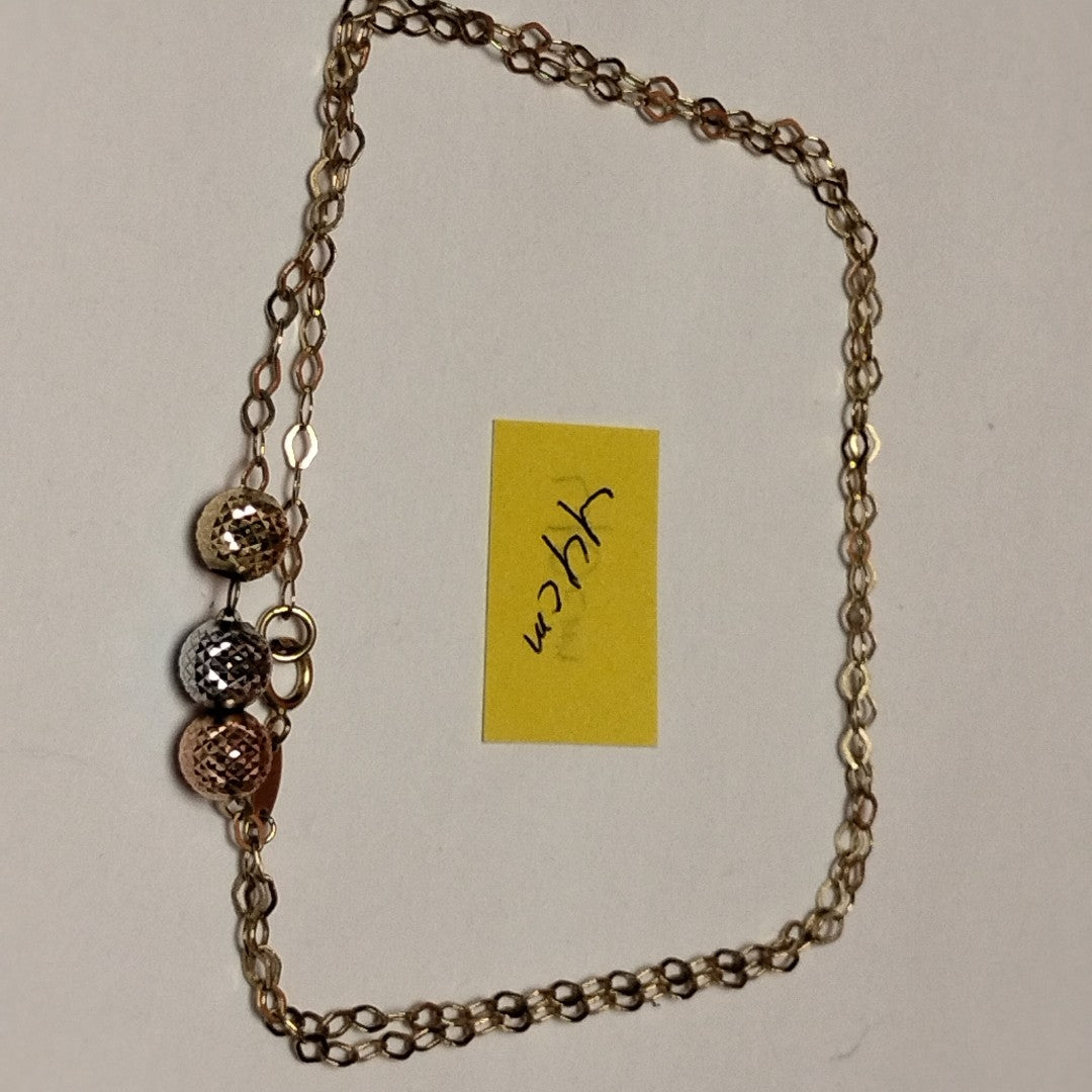 GARGANTILLA ORO COMBINADO 14 K 2,70 GRMS (SEMINUEVO)