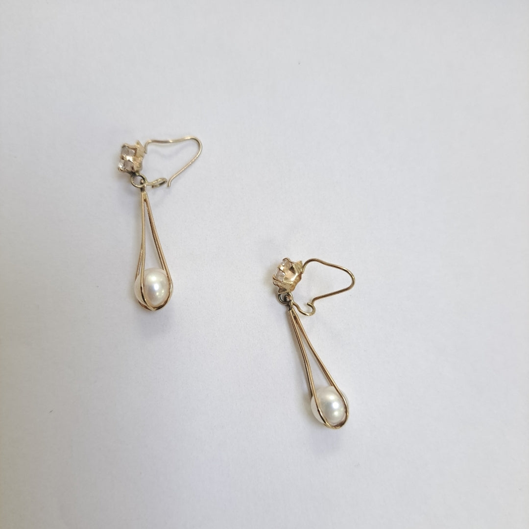 ARETES PAR ORO 10 K 2,10 GRMS (SEMINUEVO)