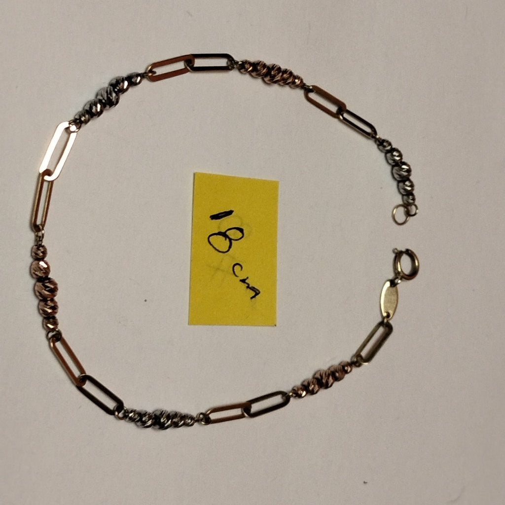PULSERA ORO COMBINADO 10 K 1,90 GRMS (SEMINUEVO)