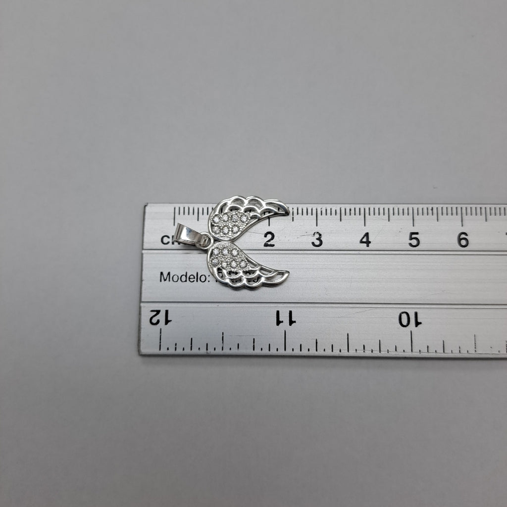 DIJE ALAS C/CIRCONIAS PLATA .925 2.3 GR (NUEVO)